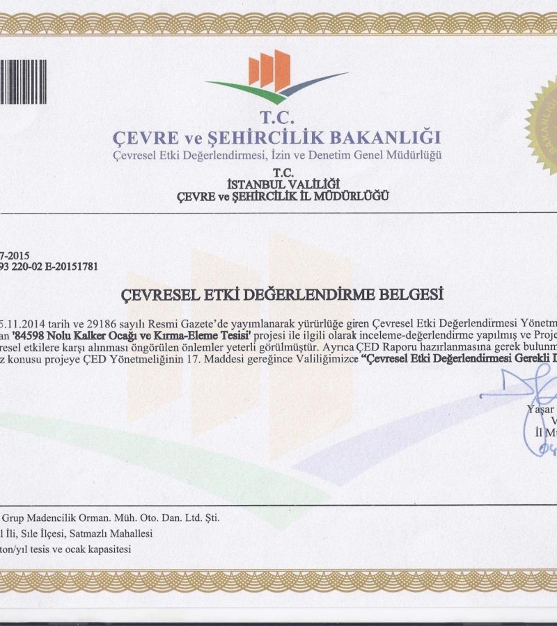 İstanbul Şile Agrega Ocagi