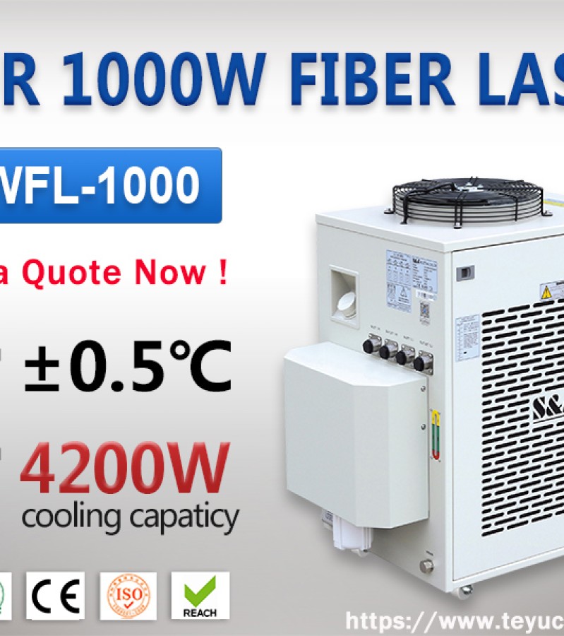 1000W Fiber Lazer için kapalı döngü su soğutucu ünitesi