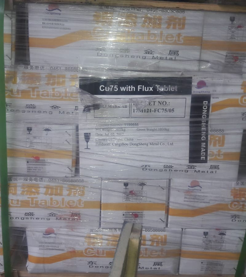 Cu Flux 75%(Bakır %75 lik tablet)