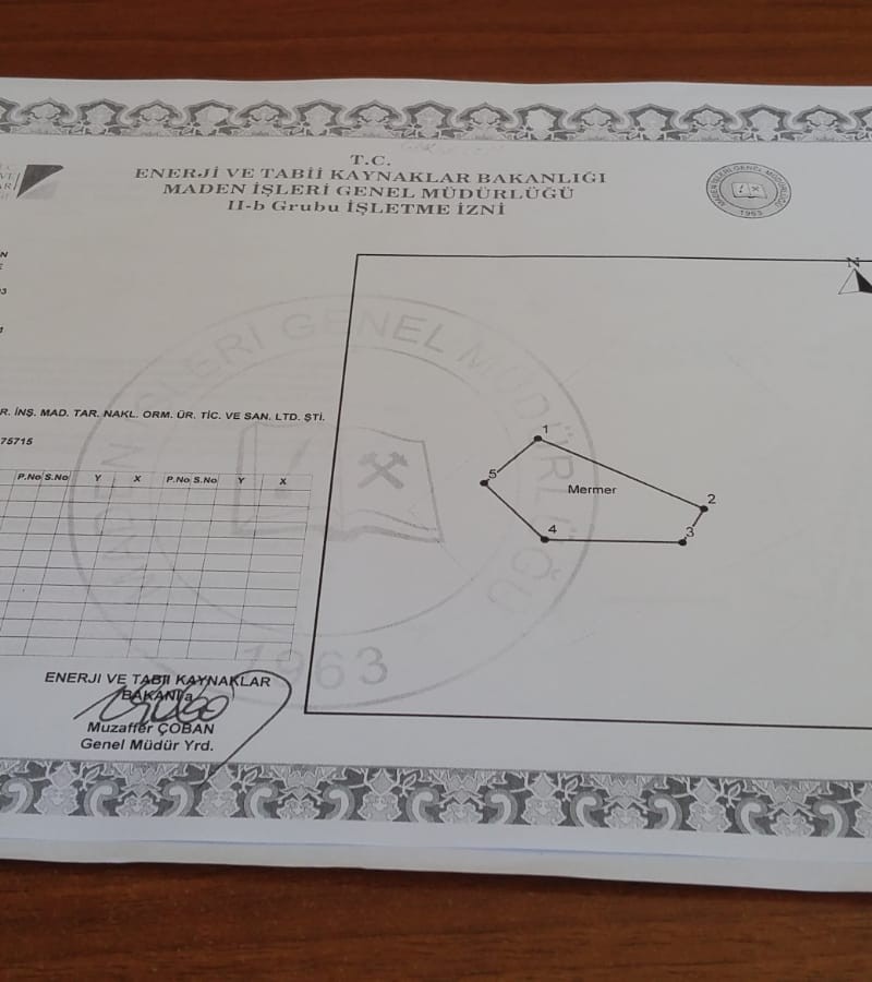 satılık bej mermer ocağı